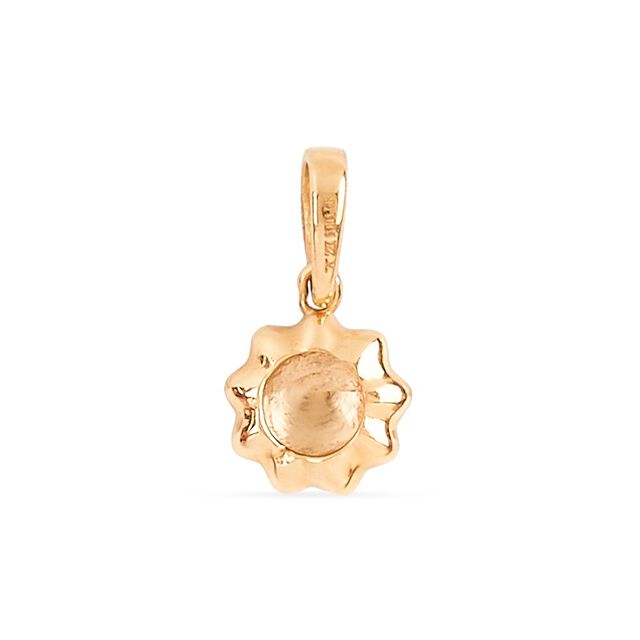 Tanishq 22KT Gold Gentle Sun Glow Pendant 3