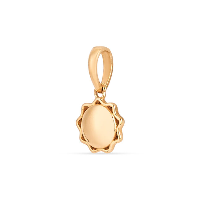 Tanishq 22KT Gold Gentle Sun Glow Pendant 4