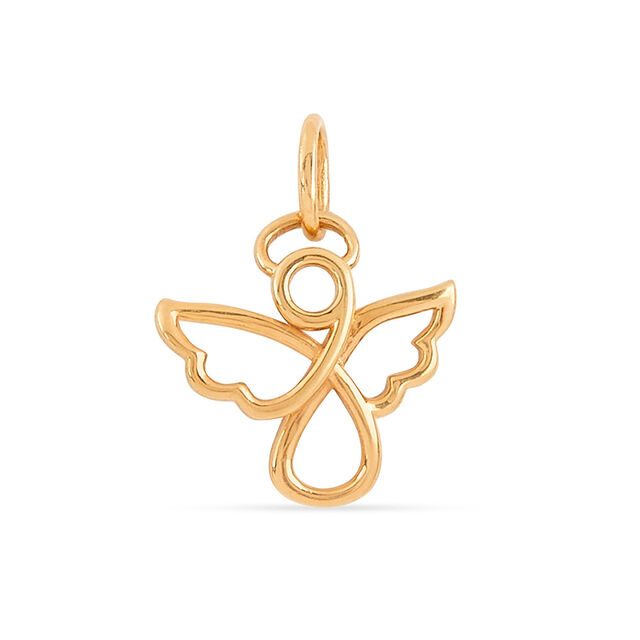 Tanishq 22KT Gold Guardian Angel Line Pendant 