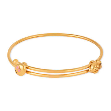 Pawfect Bear Gold Bangle