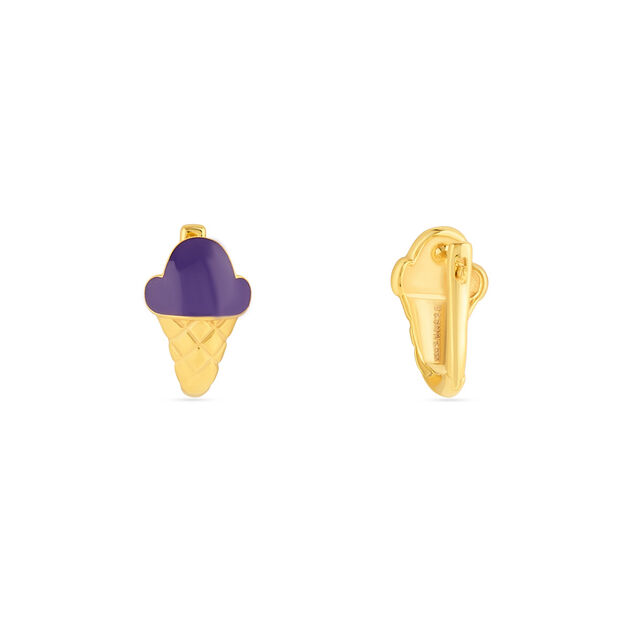 Tanishq 22KT Gold Sugary Swirl Ice Cream Studs 3