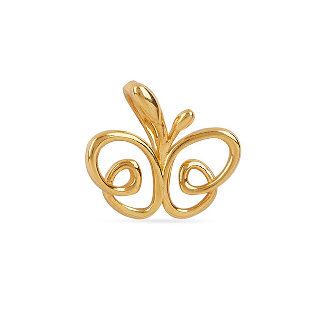 Tanishq 22KT Gold Graceful Butterfly Pendant 