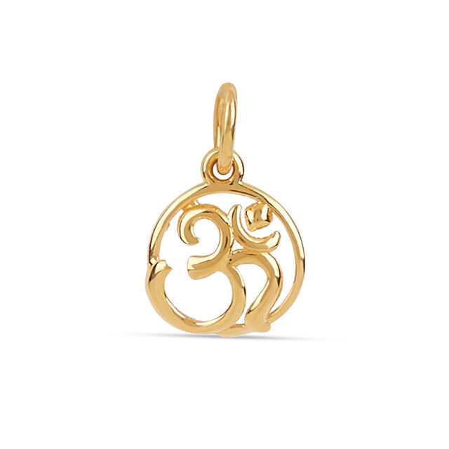 Tanishq 22KT Gold Sacred Om Pendant 