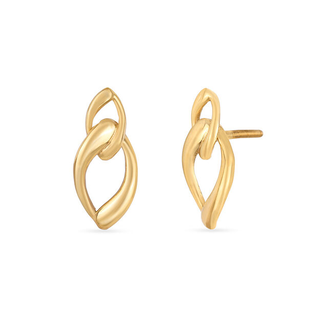 Tanishq 22KT Gold Stud Earring for Women 5