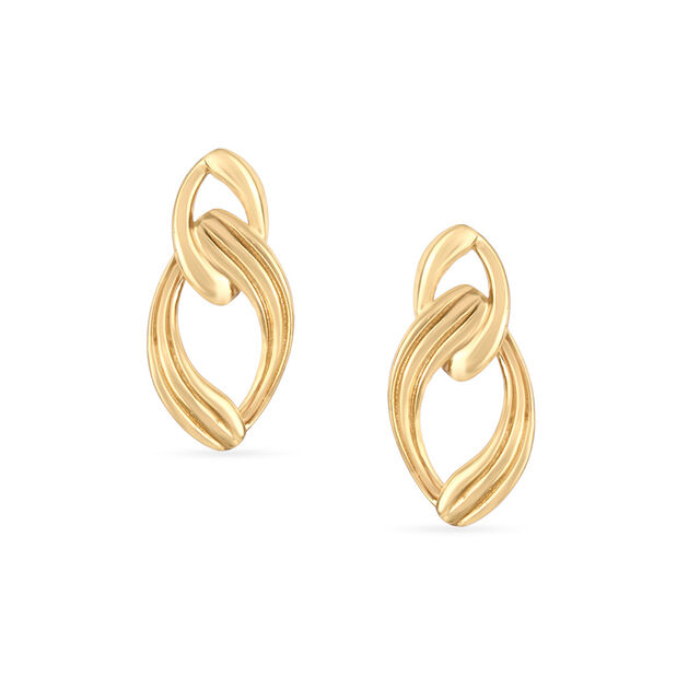 Tanishq 22KT Gold Stud Earring for Women 