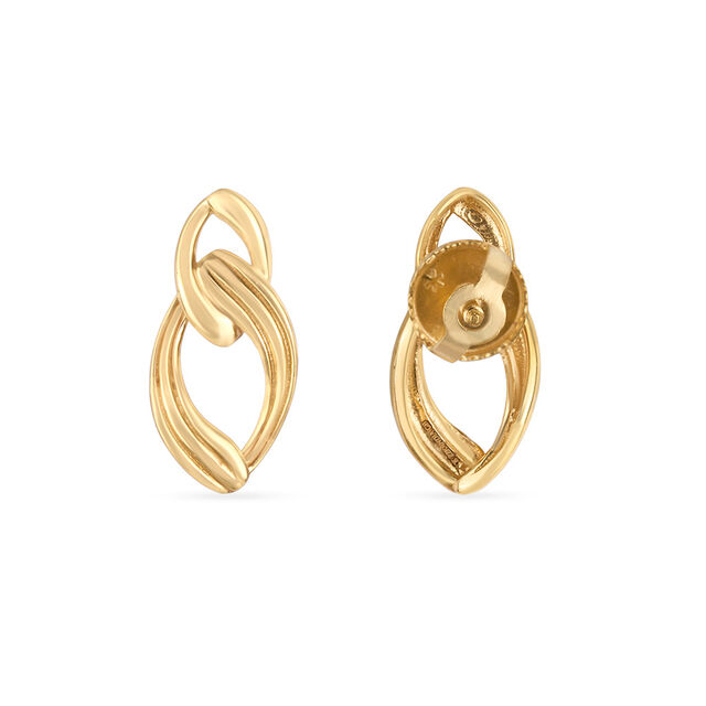 Tanishq 22KT Gold Stud Earring for Women 3