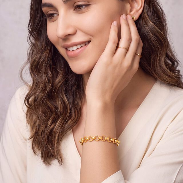 Tanishq 22KT  Gold Bracelet  for Women 2