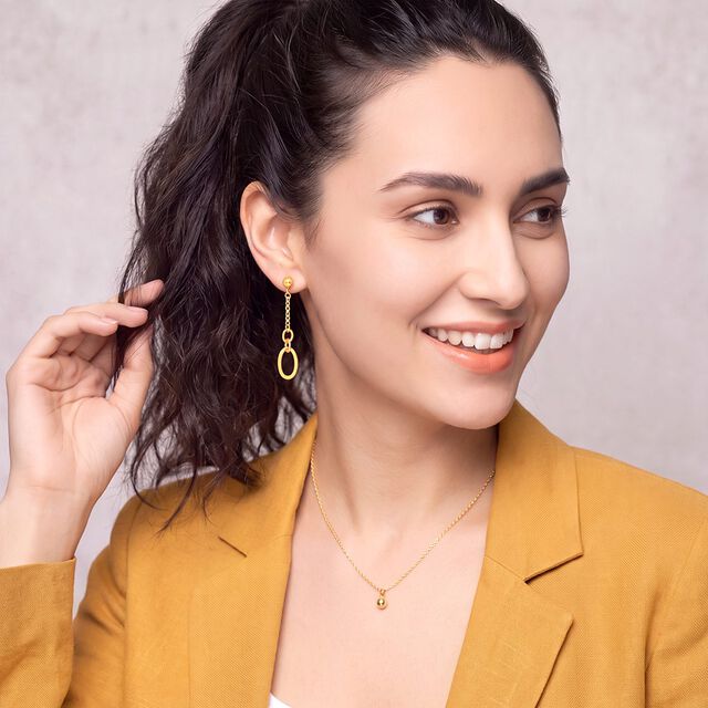 Tanishq 22KT Gold Earrings for Women 2