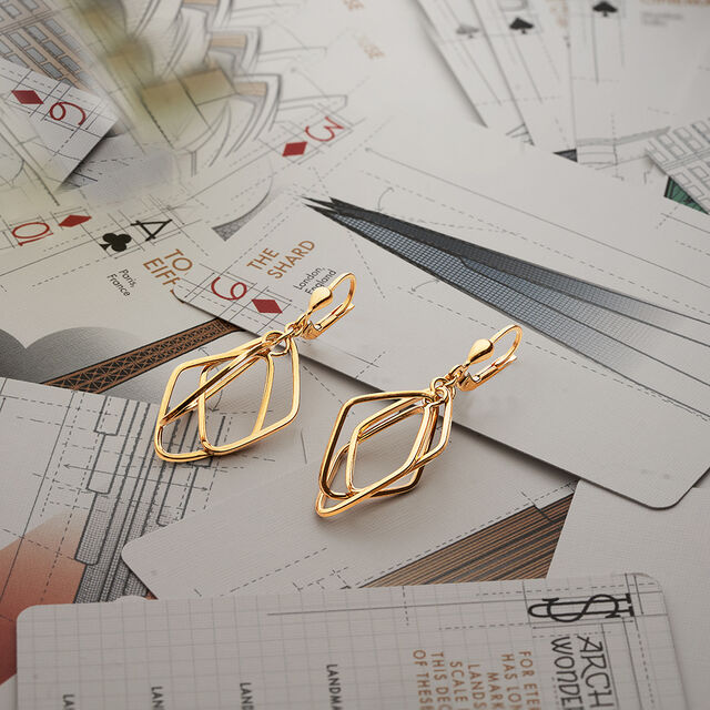 Tanishq 22KT Gold Earrings 