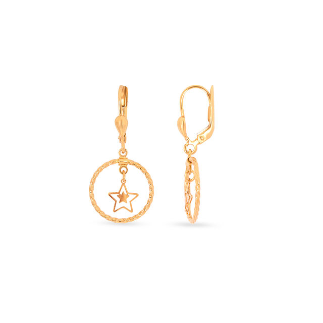Tanishq 22KT Gold Earrings for Women 2