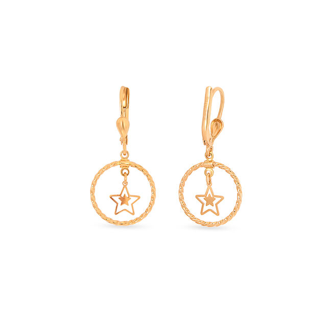 Tanishq 22KT Gold Earrings for Women 3