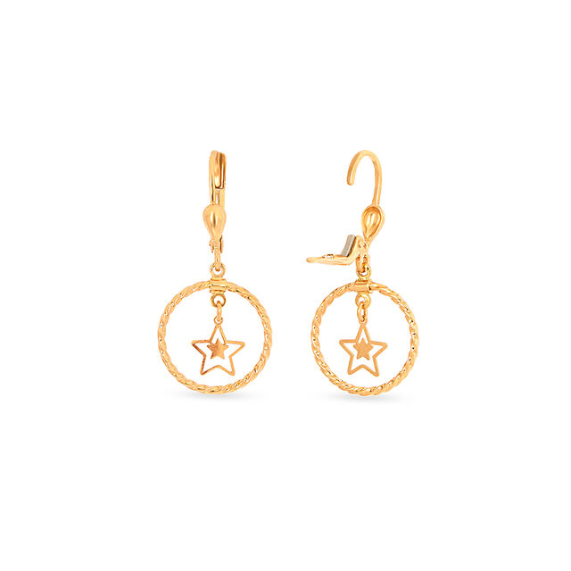 Tanishq 22KT Gold Earrings for Women 4