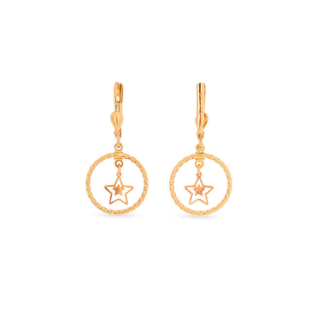 Tanishq 22KT Gold Earrings for Women 5