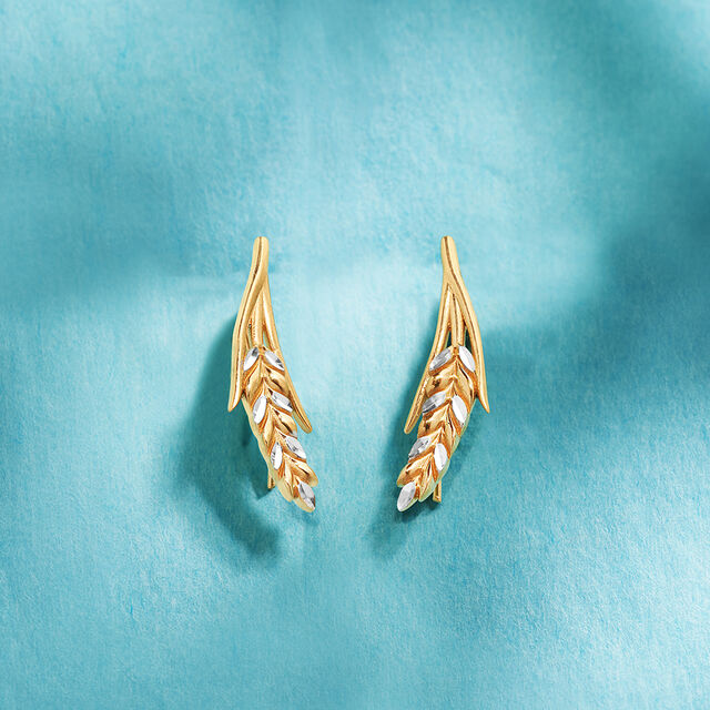Tanishq 22KT Gold Earrings 