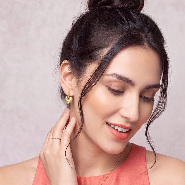 Tanishq 22KT Gold Earrings