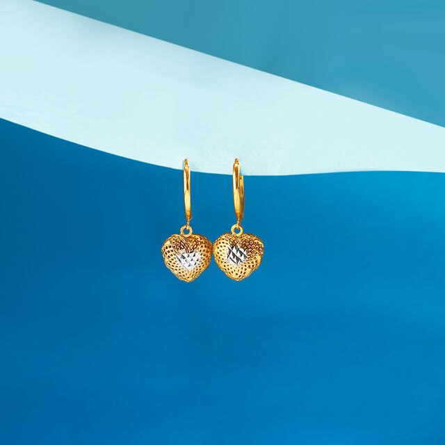 Tanishq 22KT Gold Earrings 