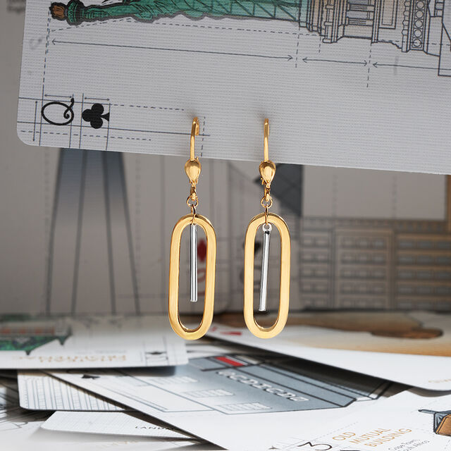 Tanishq 22KT Gold Earrings 