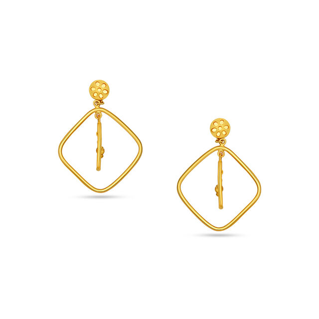 Tanishq 22 Karat Gold Earrings for Women 