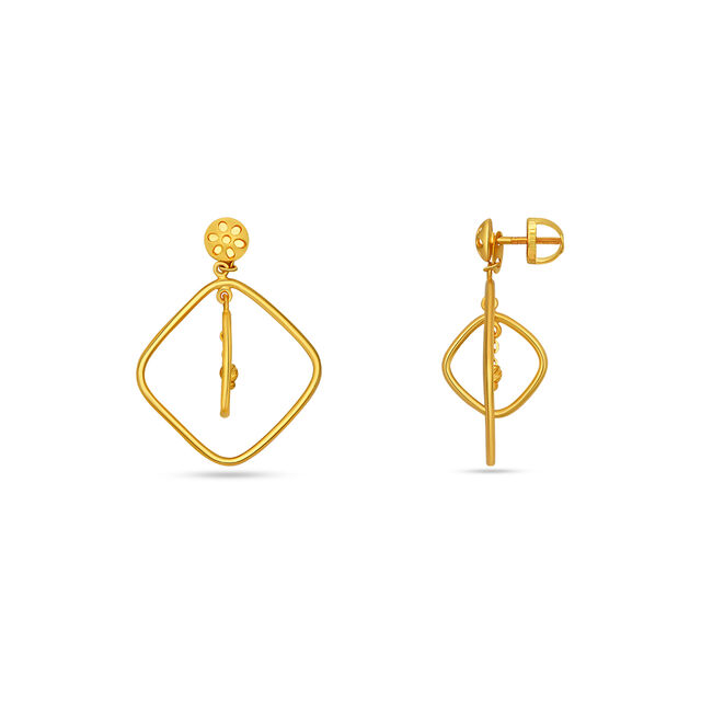 Tanishq 22 Karat Gold Earrings for Women 2