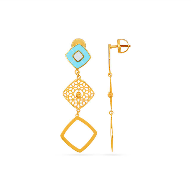 Tanishq 22 Karat Gold Earrings for Women 2