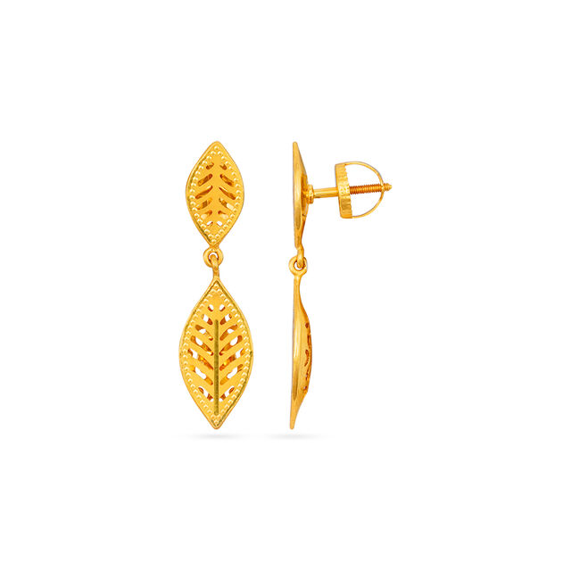 Tanishq 22 Karat Gold Earrings for Women 2