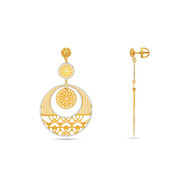 Tanishq 22 Karat Gold Earrings for Women 2