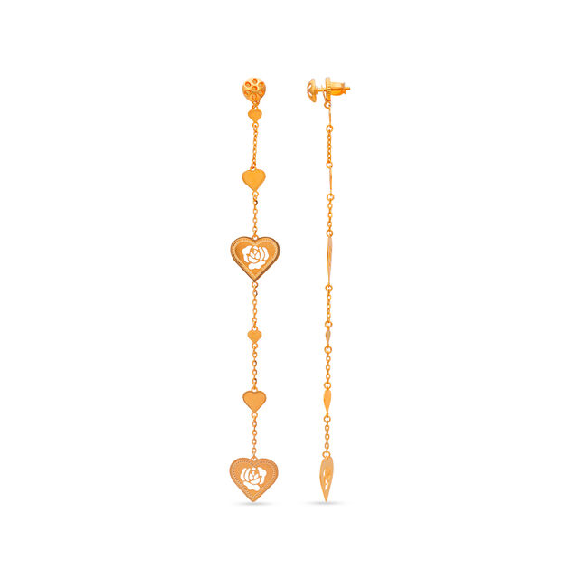 Tanishq 22 Karat Gold Earrings for Women 2