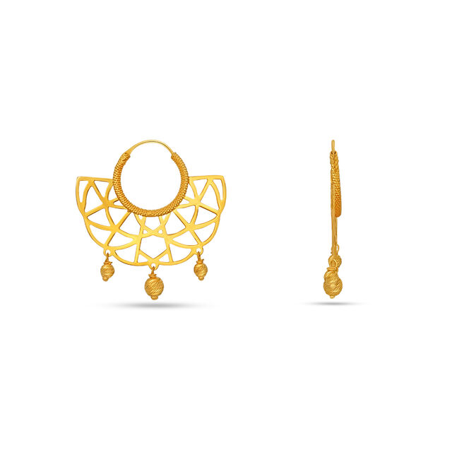 Tanishq 22 Karat Gold Earrings for Women 2