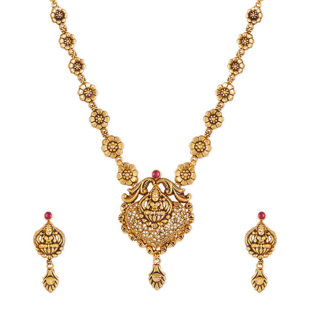 Tanishq 22KT Gold Necklace Set 2