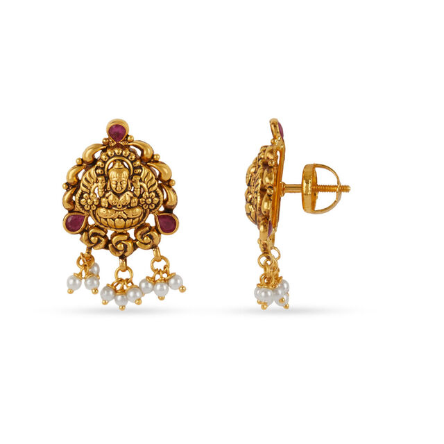 Tanishq 22KT Gold Necklace Set 4