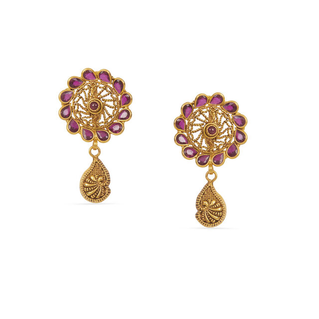 Tanishq 22KT Gold Necklace Set 3