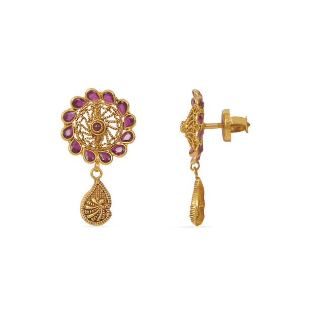 Tanishq 22KT Gold Necklace Set 4