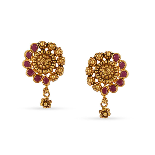 Tanishq 22KT Gold Necklace Set 3