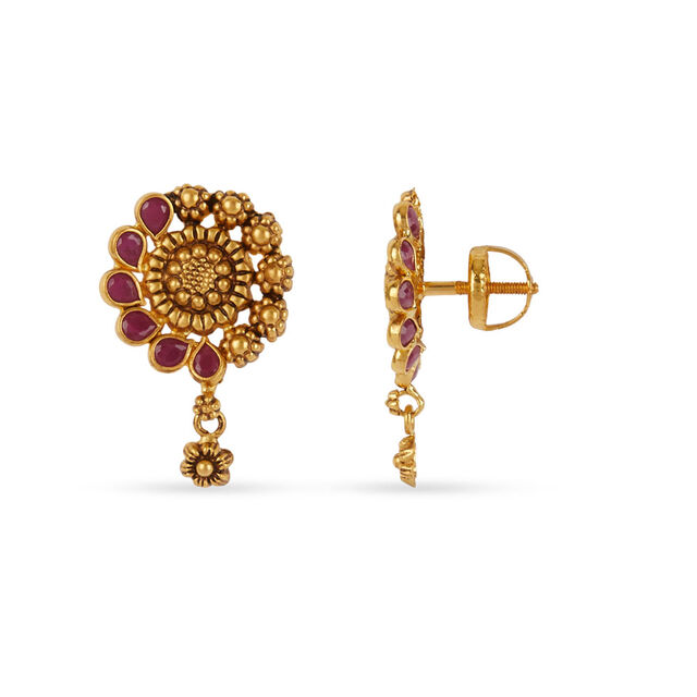 Tanishq 22KT Gold Necklace Set 4