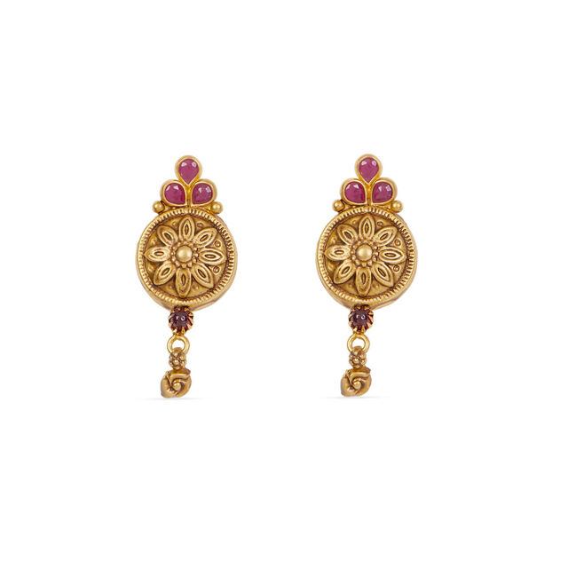 Tanishq 22KT Gold Necklace Set 3