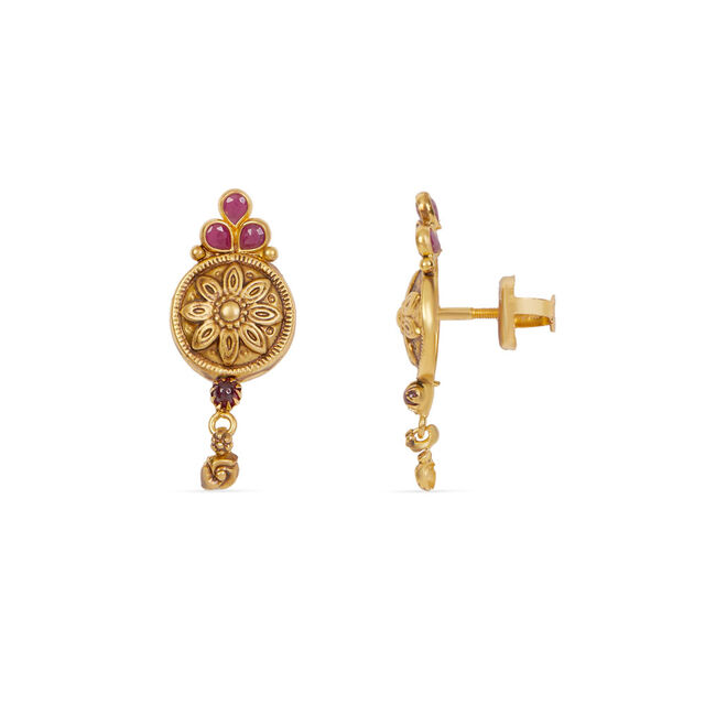 Tanishq 22KT Gold Necklace Set 4