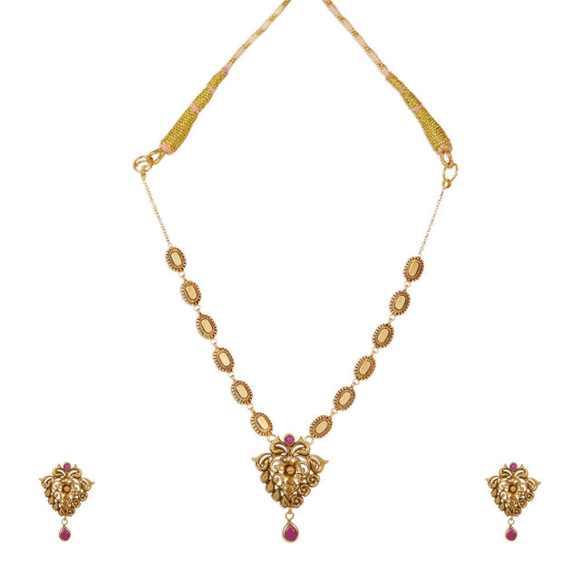 Tanishq 22KT Gold Necklace Set 2