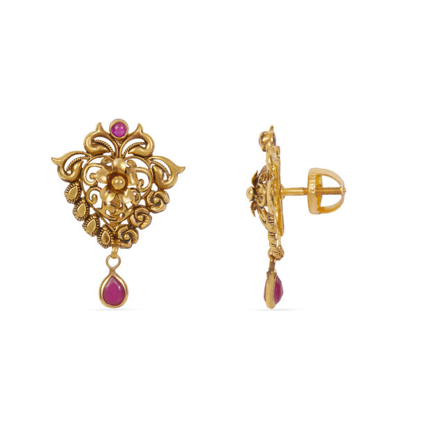 Tanishq 22KT Gold Necklace Set 4