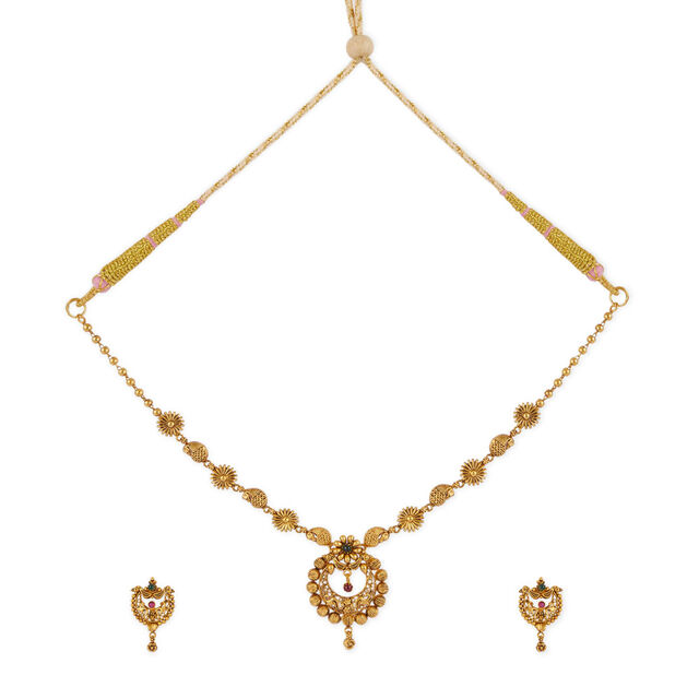 Tanishq 22KT Gold Necklace Set 2