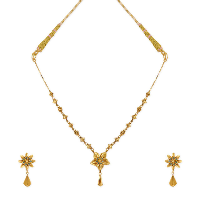 Tanishq 22KT Gold Necklace Set 2