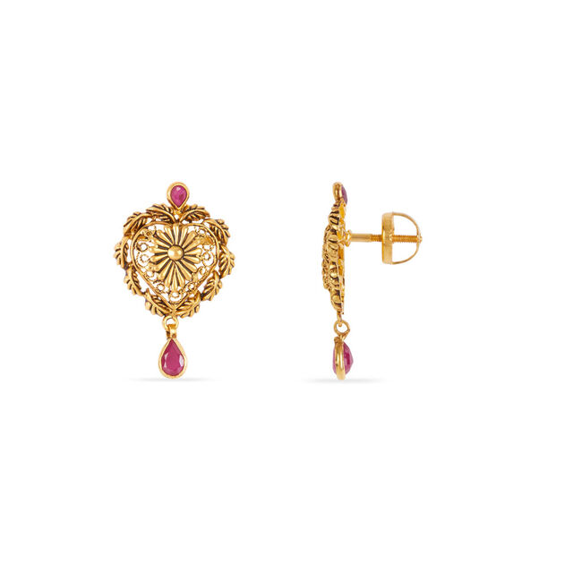Tanishq 22KT Gold Necklace Set 4