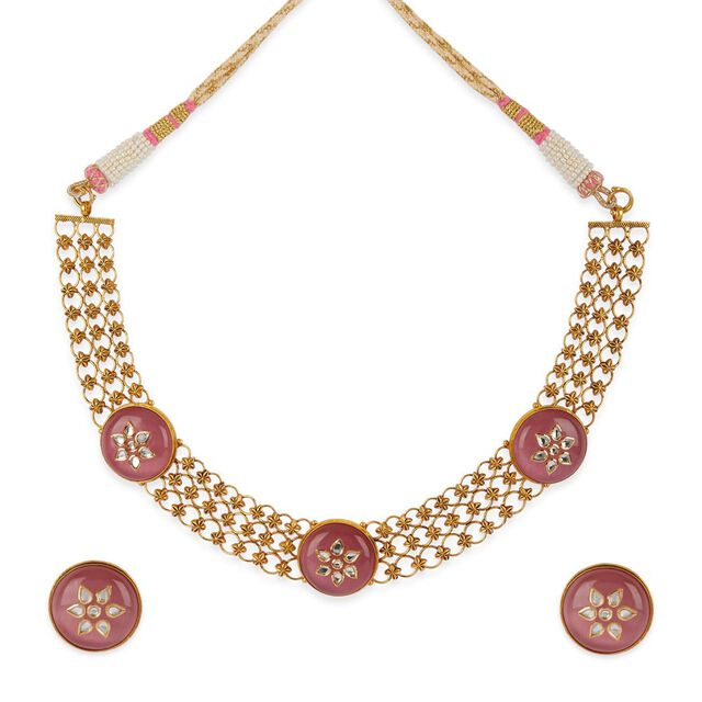 Tanishq 22KT Gold Necklace Set 2