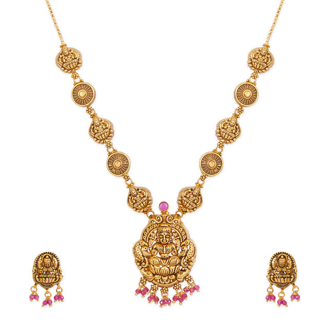 Tanishq 22KT Gold Necklace Set 2
