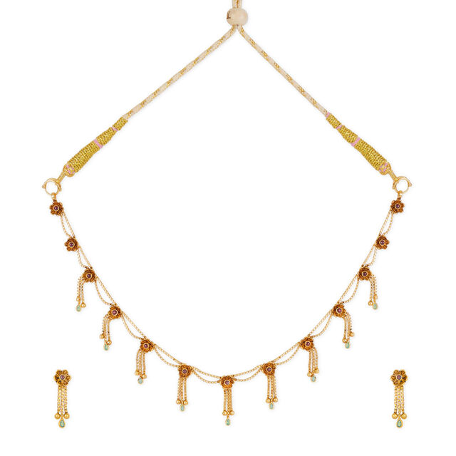 Tanishq 22KT Gold Necklace Set 2