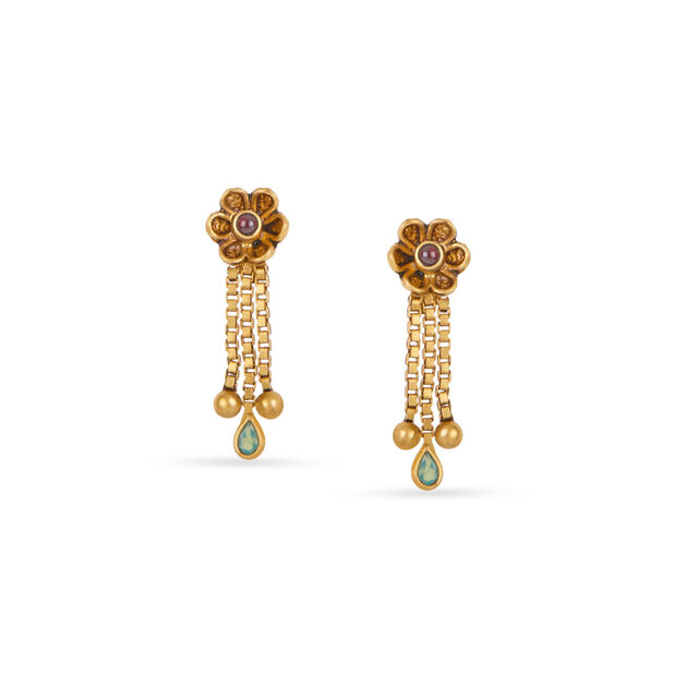 Tanishq 22KT Gold Necklace Set 3