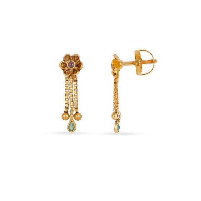 Tanishq 22KT Gold Necklace Set 4