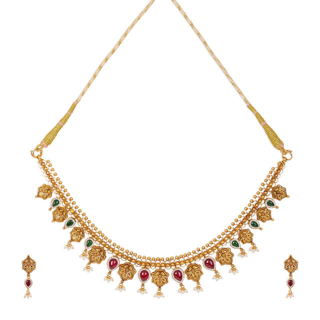 Tanishq 22KT Gold Necklace Set 2