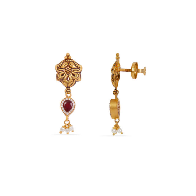 Tanishq 22KT Gold Necklace Set 4