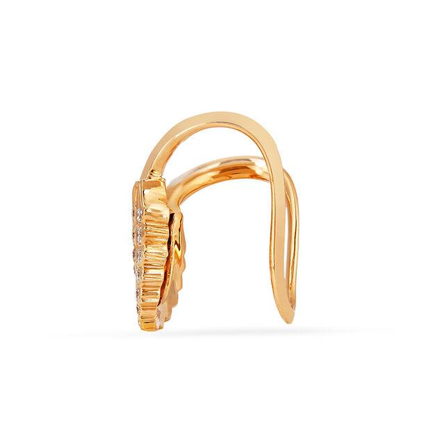 Tanishq 22KT Diamond Finger Ring for Women 4