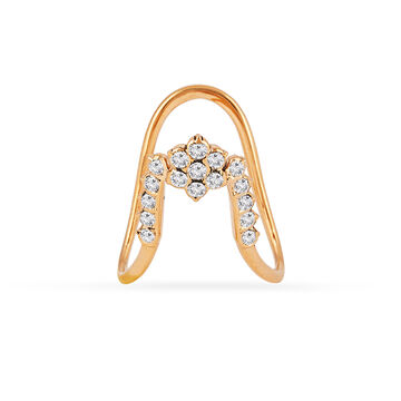 Tanishq 22KT Diamond Finger Ring for Women